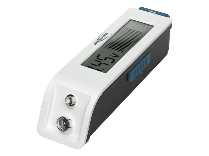 Ansmann 1900-0110, 9v, 18650, AA, AAA, AAAA, C, CR123A, CR2, CR2025, CR2032, D, Nei, Alkalinsk, Lithium, Lithium-Ion (Li-Ion), Nikkel-kadmium (NiCd), Nikkelmetallhydrid (NiMH), 9 V, Hvit