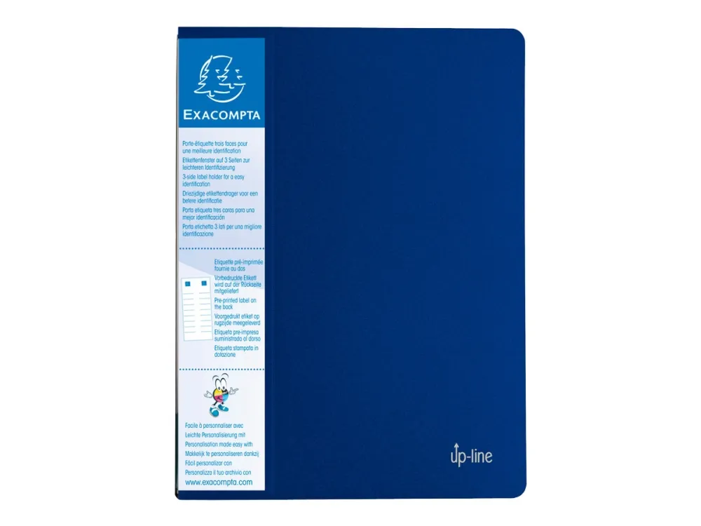 Exacompta Up Line - Displaybok - 20 rom - for A4 (210 x 297 mm) - kapasitet: 40 ark - blå