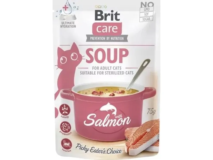 Brit Brit Care Våt kattemat Laksesuppe 75g