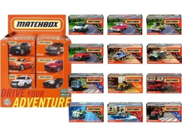 Matchbox småbiler, ulike typer