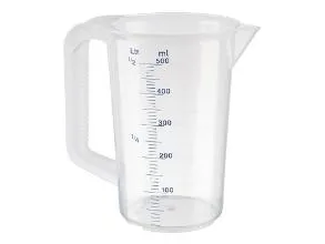 Målekande 0,5 liter med hank Ø90xH140 mm Polypropylen,1 stk