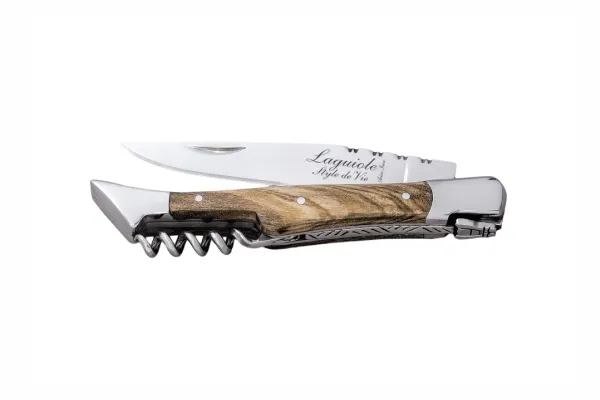 LAGUIOLE Pocket knife with corkscrew Laguiole Olive SdV