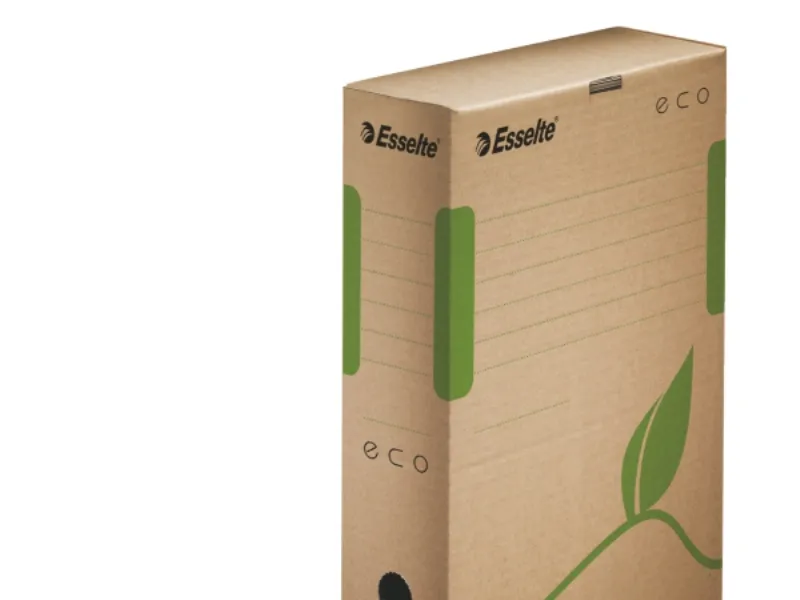 Esselte Eco - Boksfil - bokryggbredde: 80 mm - for A4 (210 x 297 mm) - naturlig brunfarge