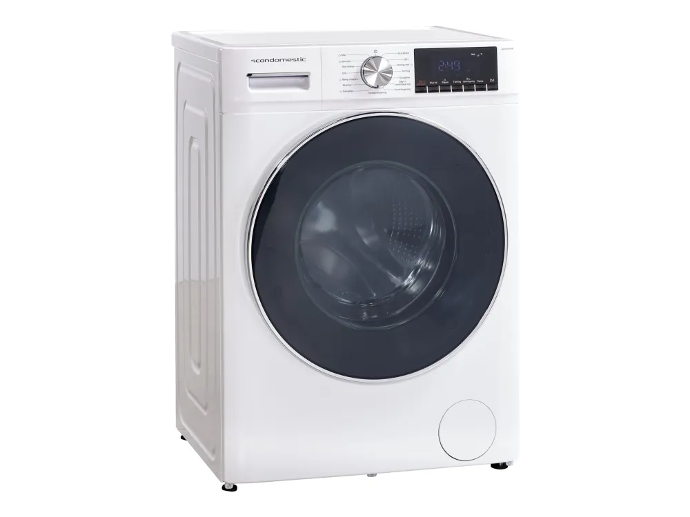Scandomestic Standard WDF8514WBE - Vaskemaskin/tørker - bredde: 60 cm - dybde: 52 cm - høyde: 85 cm - frontileggelse - 54 liter - 8 kg - 1400 rpm - hvit