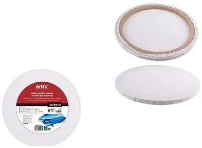 Rund lerret 30x30x1,6 cm 380 g/m2