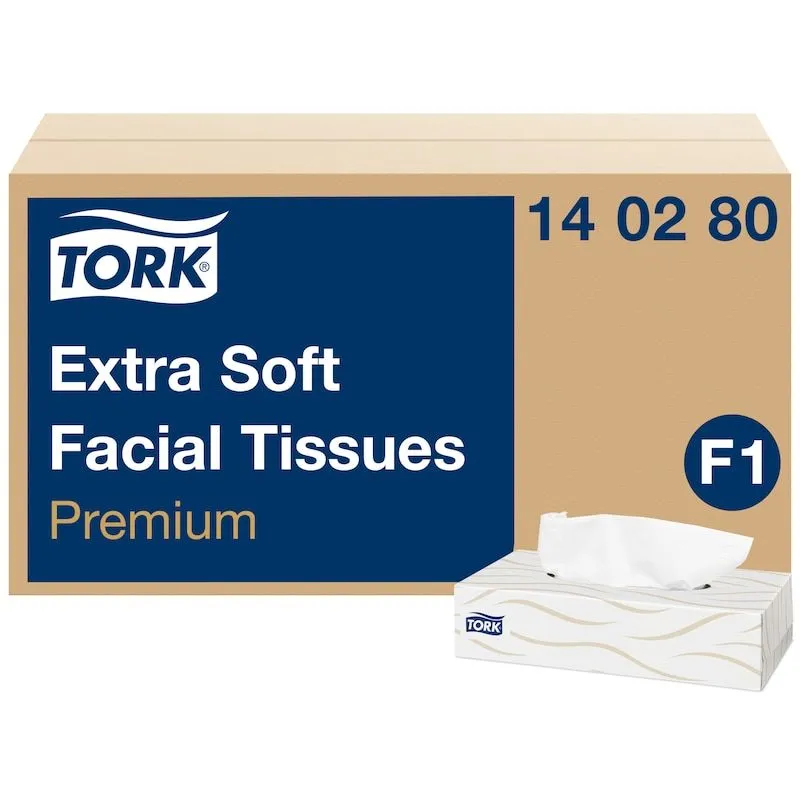 Ansigtsservietter Tork Extra Soft med 100 ark pr./pakke - (30 pakker pr. karton)