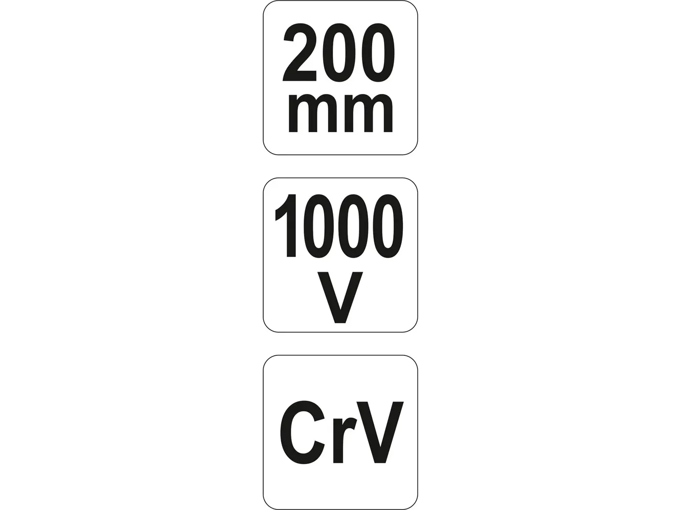 YATO forlænget lige tang 200 mm VDE