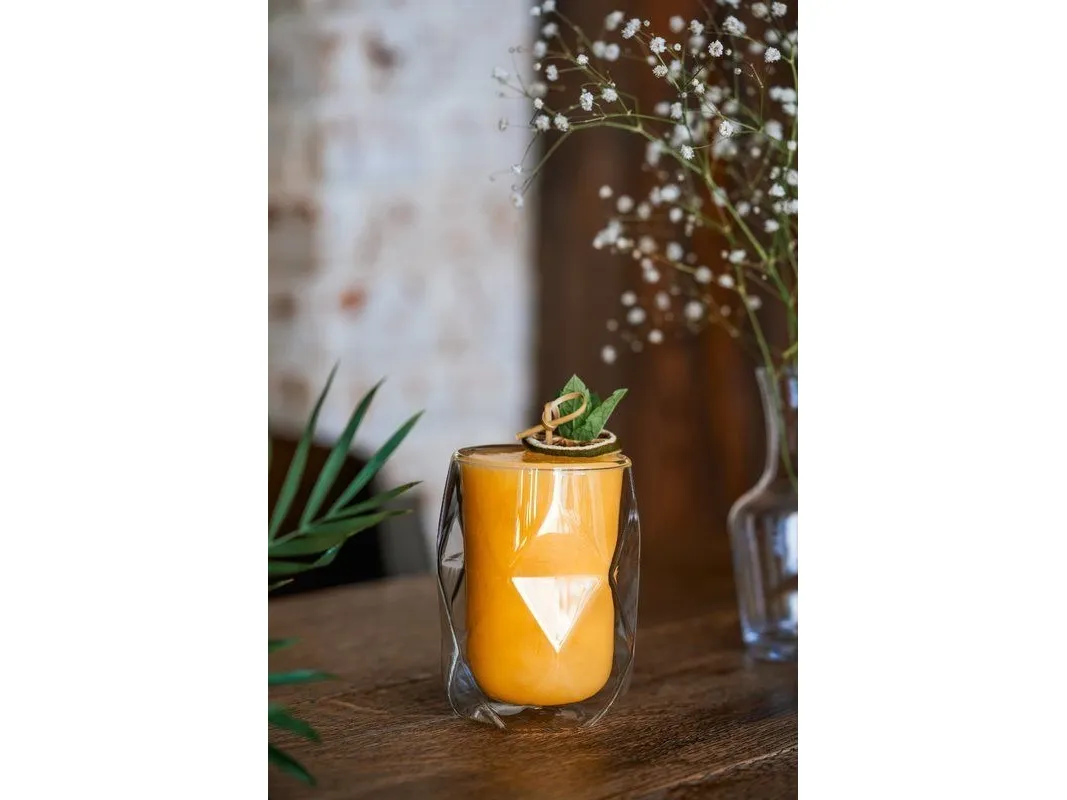 Vialli Design sett med 2 glass med dobbel vegg 350 ml Geo