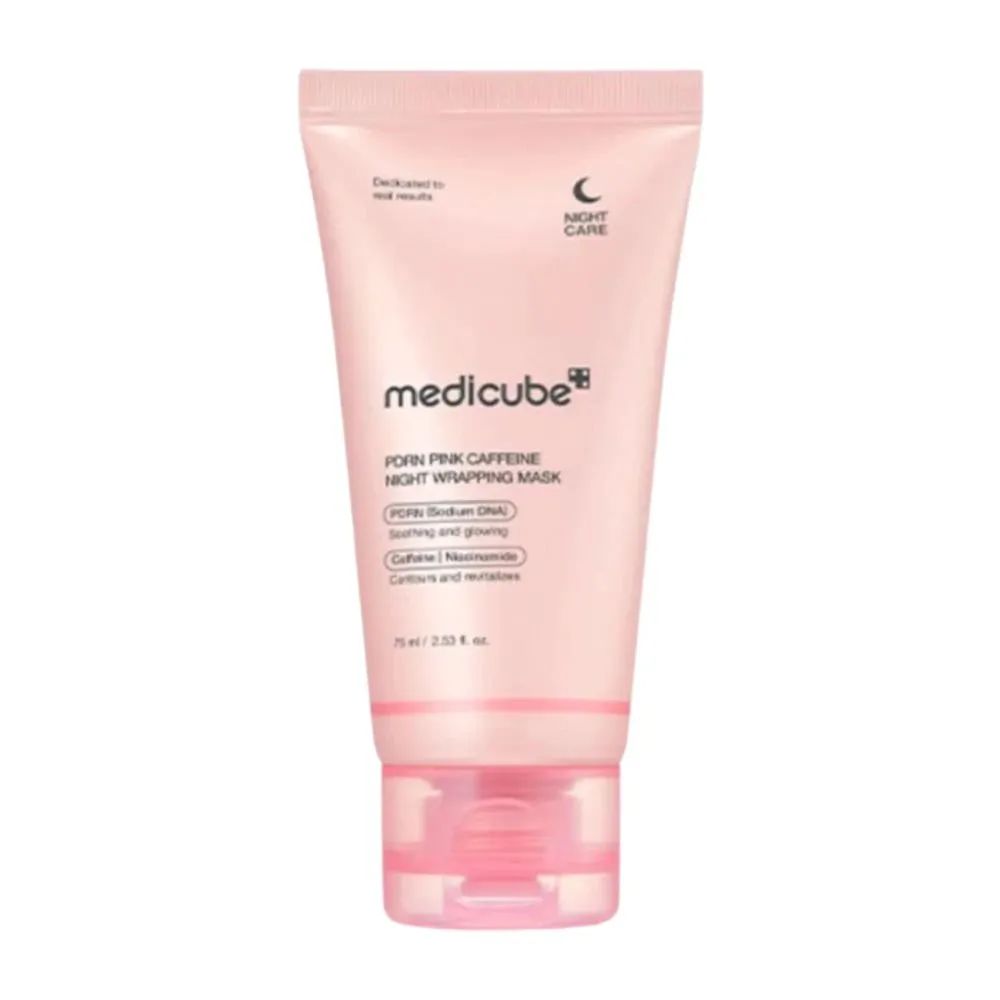 Medicube PDRN Rožine Caffeine Night Wrapping Mask nattmasker 75 ml