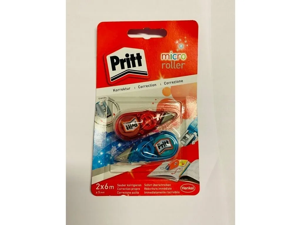Pritt korrekturtape Micro bredde 5 mm, lengde 6 m, 2 stk