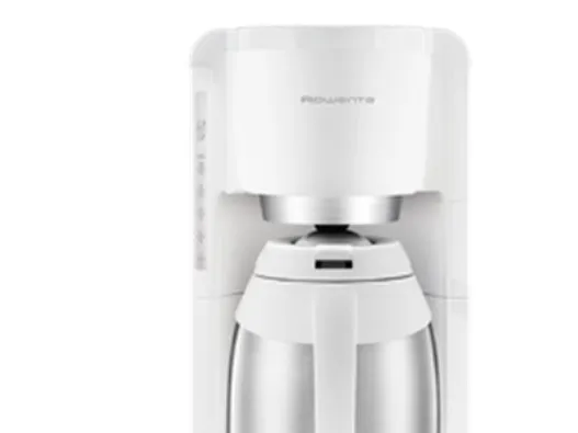 Rowenta CT3811, Kaffebrygger (drypp), 1,25 l, Malt kaffe, 850 W, Rustfritt stål, Hvit