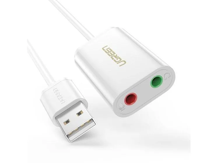 Ugreen - Lydkort - 16-bit - 48 kHz - stereo - USB 2.0