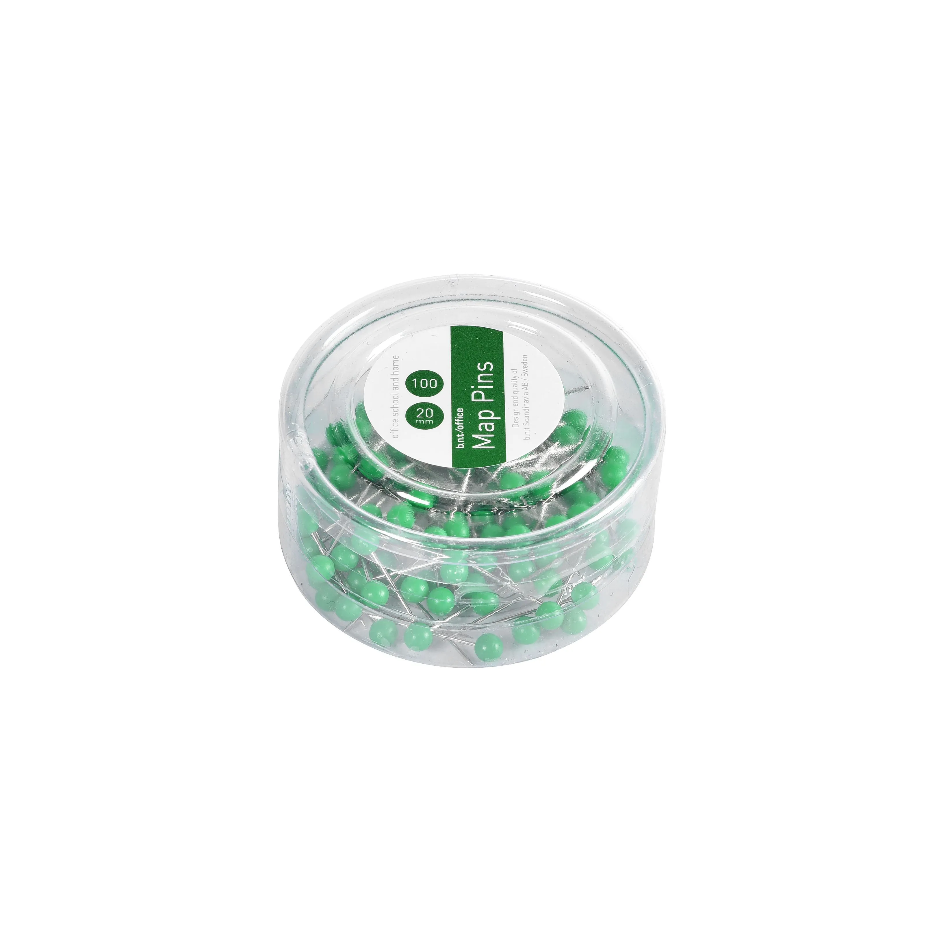 Kortnåle 4 mm x 20 mm grøn - (100 stk.)