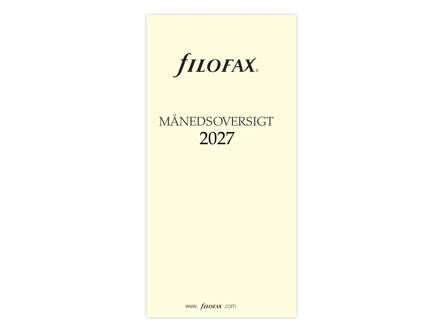 Månedsoversikt Personal 2027 Dansk