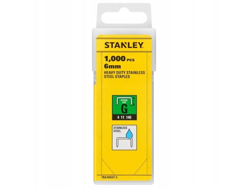 STANLEY bits/skruebits G 6 mm 1000 holdbare, rustfritt stål