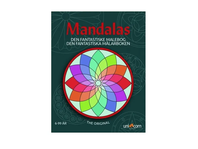Mandalas - Den Fantastiske Malebog 6-99 år | Språk: Dansk