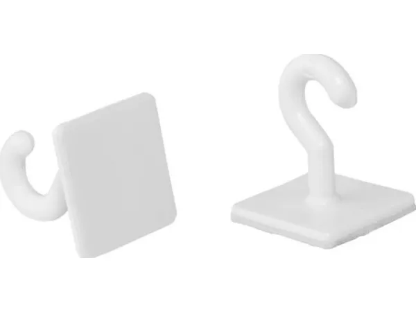 Selvklebende plastkroker 20 stk.