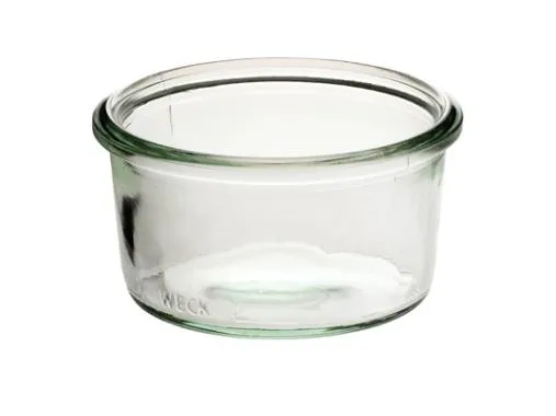 Patentglas Weck 370 ml Ø10.8x6.9 cm uden Låg Glas,40 stk/krt