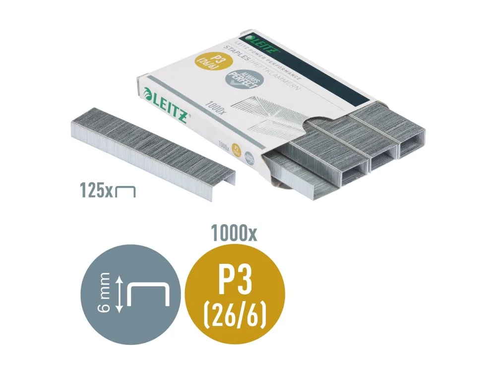 Leitz 26/6 - Stifter (en pakke 1000)
