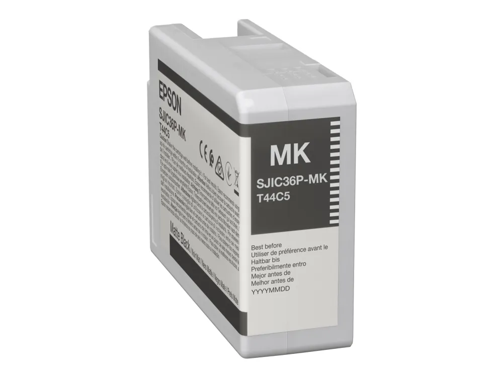 Epson SJIC36P(MK) - 80 ml - svart - original - blekkpatron - for ColorWorks CW-C6000A, CW-C6000P, CW-C6500A, CW-C6500P