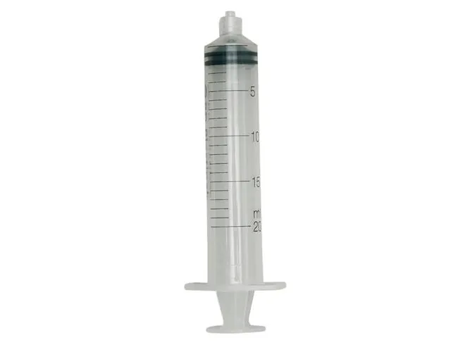 Engangssprøjte PP transparent 20 ml