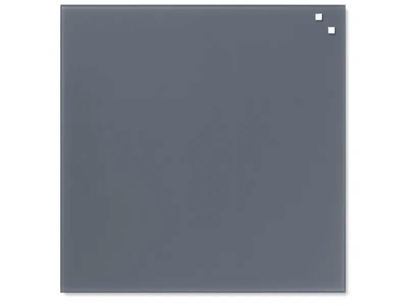Magnetisk glastavle NAGA 45x45 cm grå