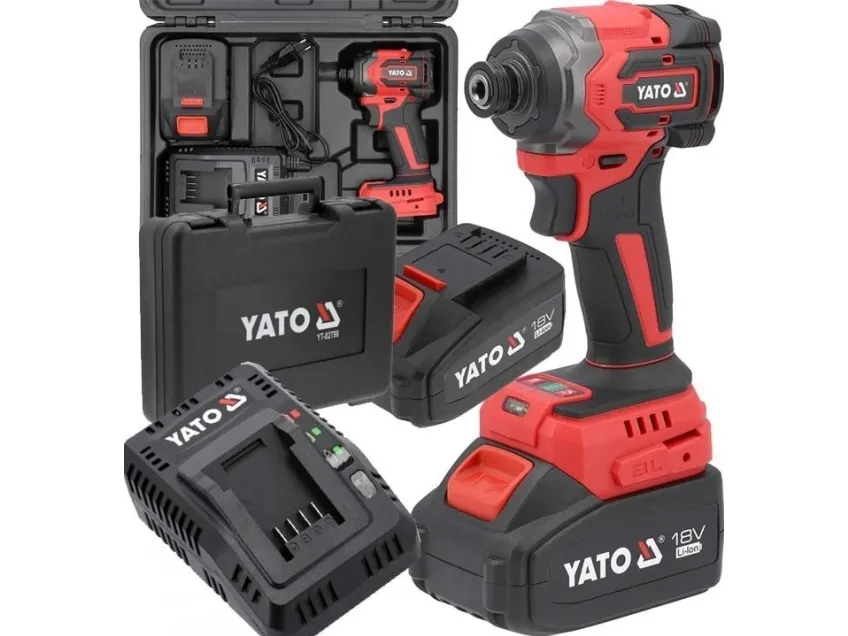 Yato slagnøkkel TRÅDLØS SLAGDRIVER 230Nm 18V + BATTERI 1x 4Ah + LADER. YATO