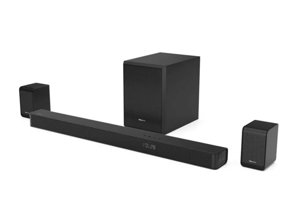Hisense AX5100Q, 5.1 kanaler, 580 W, DTS:X, Dolby Atmos, 80 W, 180 W, Aktiv subwoofer