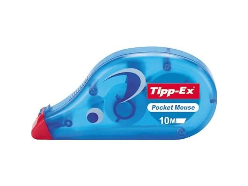 Tipp-Ex Pocket Mouse - Retterulle - 4.2 mm x 10 m - transparent blå