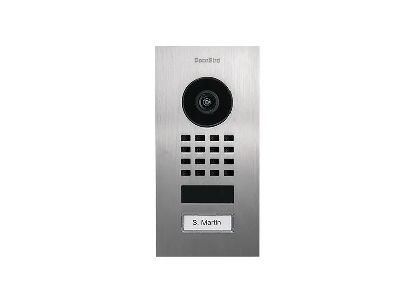 DoorBird DoorBird D1101V IP video dørstasjon innfelt rustfritt stål V2A