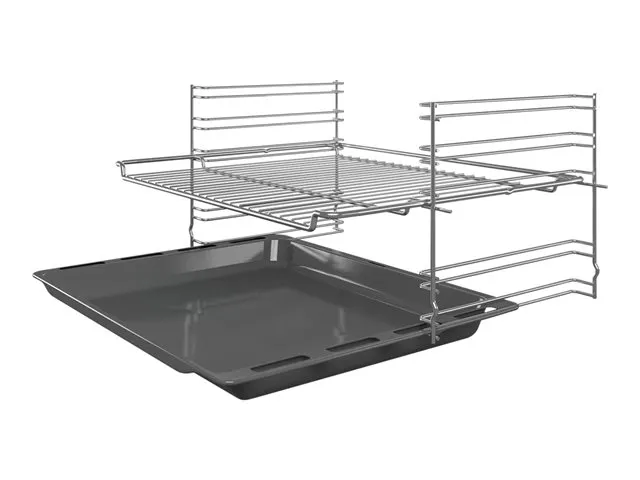 Bosch Serie | 2 HBF133BR0 - Ovn - innebygd - fordypning - bredde: 56 cm - dybde: 55 cm - høyde: 57.5 cm - med selvrens - Klasse A - rustfritt stål