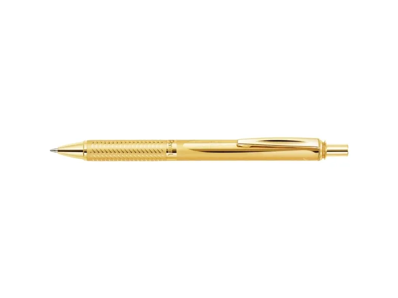 Rollerpen Pentel EnerGel BL407X-A gold med trykmekanisme