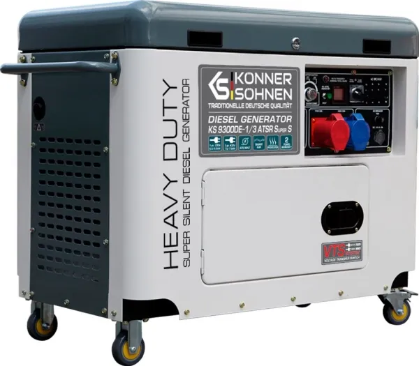 KÖNNER &amp  SÖHNEN GENERATOR DIESEL 7,0 kW 230/400 V KS 9300DE-1/3 ATSR SUPER S (EURO V)