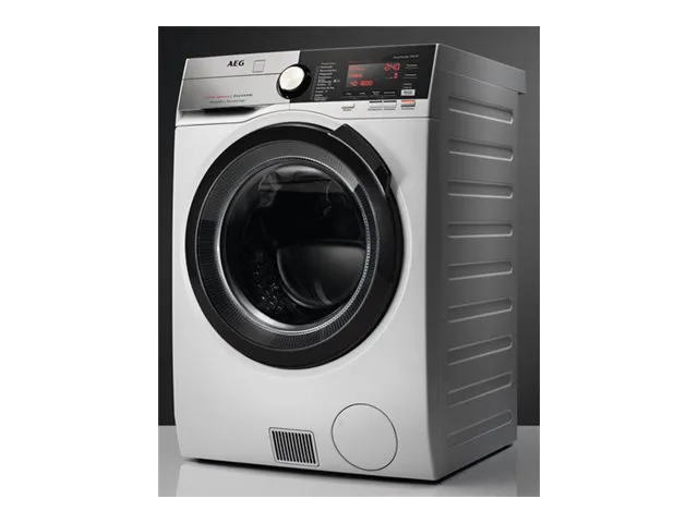 AEG ÖKOKombi 9000 L9WEF80690 - Vaskemaskin/tørker - Nisje - bredde: 60 cm - dybde: 63 cm - høyde: 87 cm - frontileggelse - 9 kg - 1600 rpm - hvit med svart/sort-grå dør