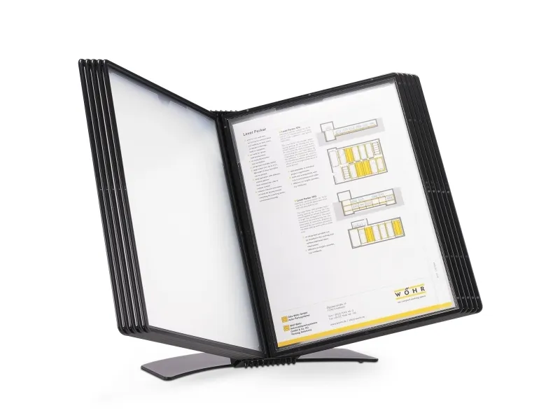 Tarifold A4 registersystem - inkludert 10 lommer, svart