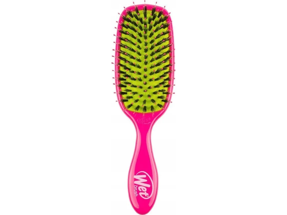 Wet Brush Shine Enhancer Brush with Soft Intelliflex and Natural Boar Bristles Pink