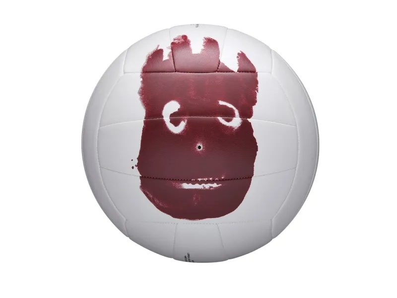 Wilson Cast Away, 18-panel ball, Rød, Hvit, Lær, Utendørs, Bilde, Official