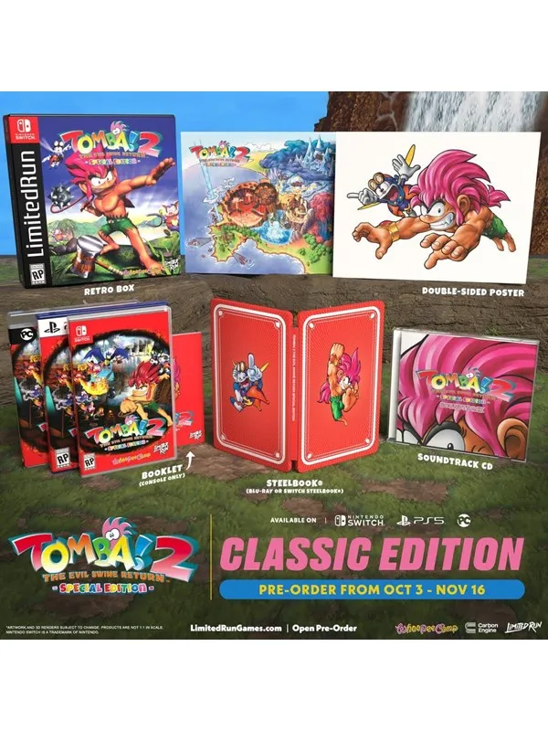 Tomba! 2: The Evil Swine Return Remastered - Nintendo Switch - Action/Adventure