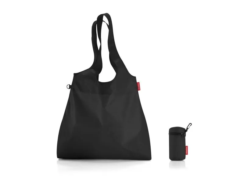 Reisenthel mini maxi shopper L, Handlenett, Sort, Polyester, Monokromatisk, 22 l, 440 mm