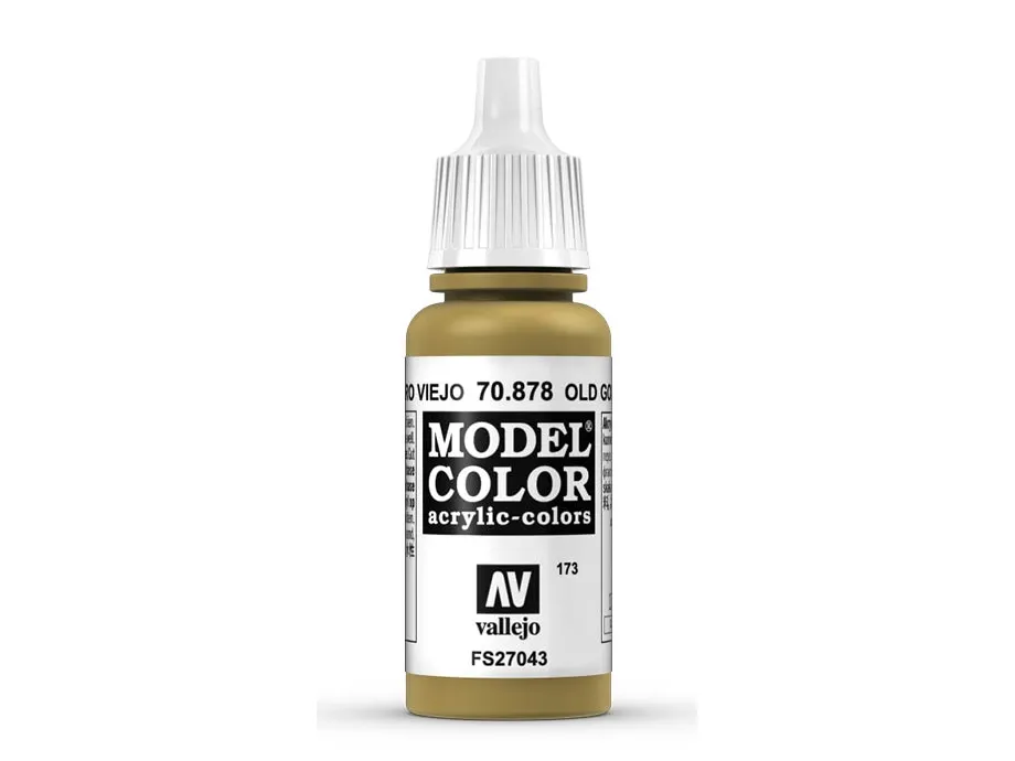 Vallejo 70.878, 17 ml, Gull, Metallisk, Flaske