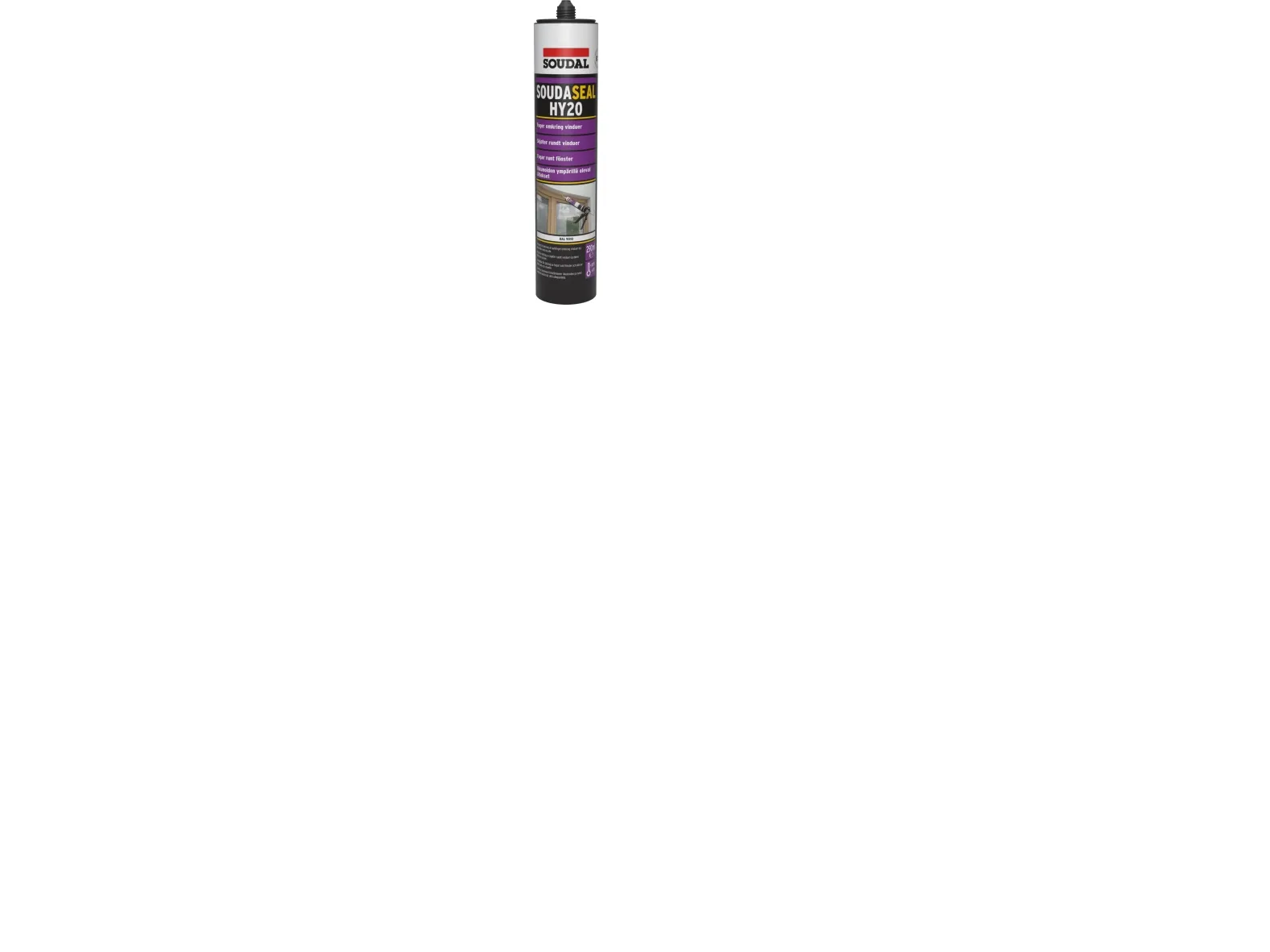 Soudaseal HY20 Malbar hybrid polymer fugemasse 290ml patron, betongrå