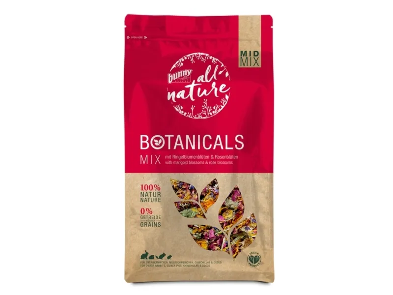Botanicals Mid Mix - med morgenfrue og rosenblade (130g)