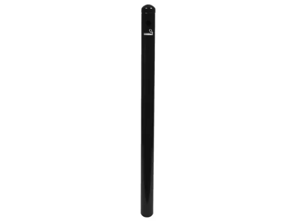 Securit® Smoker Pole i rustfrit stål med sort finish - ekskl. fod