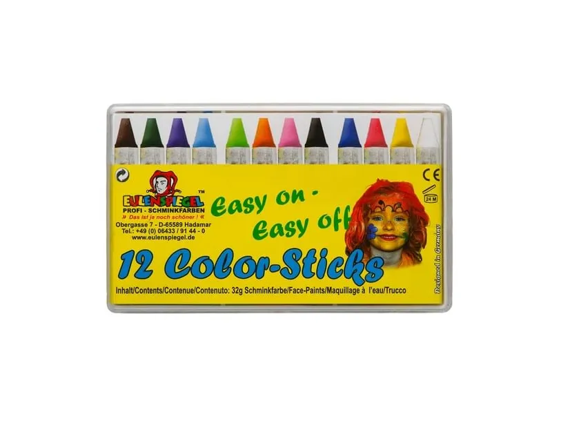 EULENSPIEGEL™ Kinderschmink-Set Color-Sticks, farbsortiert