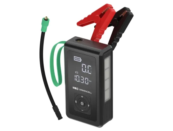 Greencell PowerBoost Air / Starter / Bilkraftbank med kompressor 8000mAh 1000A Startenhet