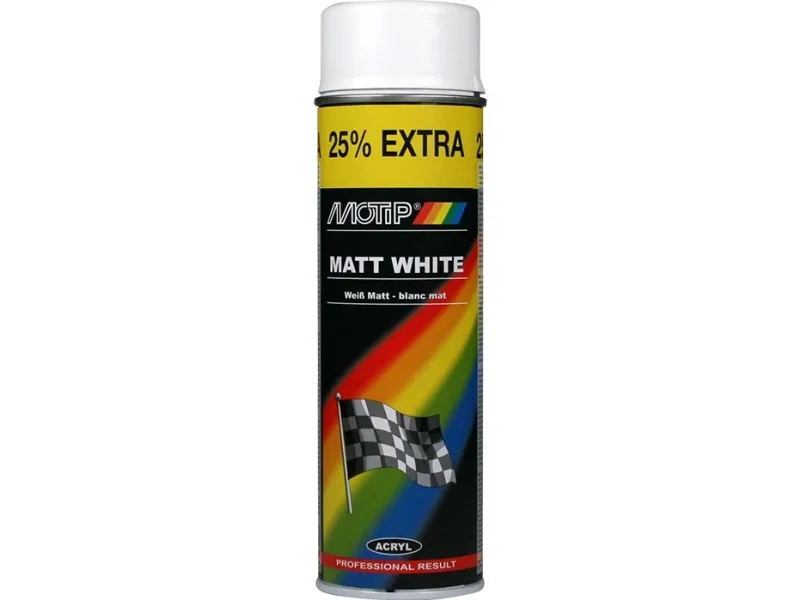 Motip Universallak hvid mat 500ml.