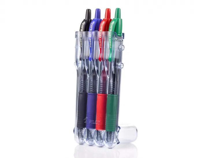 Pilot G-2 Gelpen m/klik Set-2-Go 0,7 mm Basic ass. farver