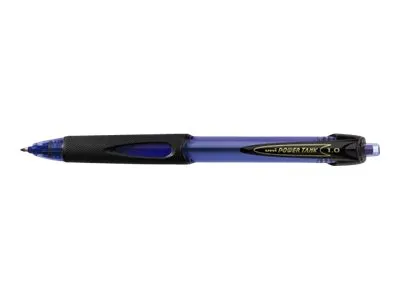 Uni POWER TANK - Kulepenn - blå - fargeblekk - 1 mm - medium - retraktil