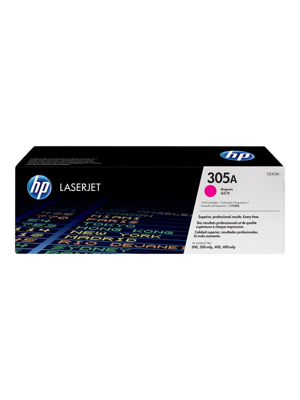 HP 305A / CE413A Magenta Toner - Laser toner Rød