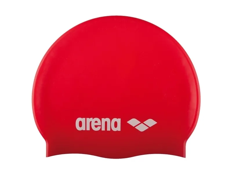 Arena Classic Silicone Junior, Rød, Hvit, Caps, Unisex, Barn, Svømming, Silikon